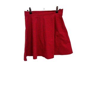Hemet skater Skirt Red with Blue Anchors Woman’s size Large